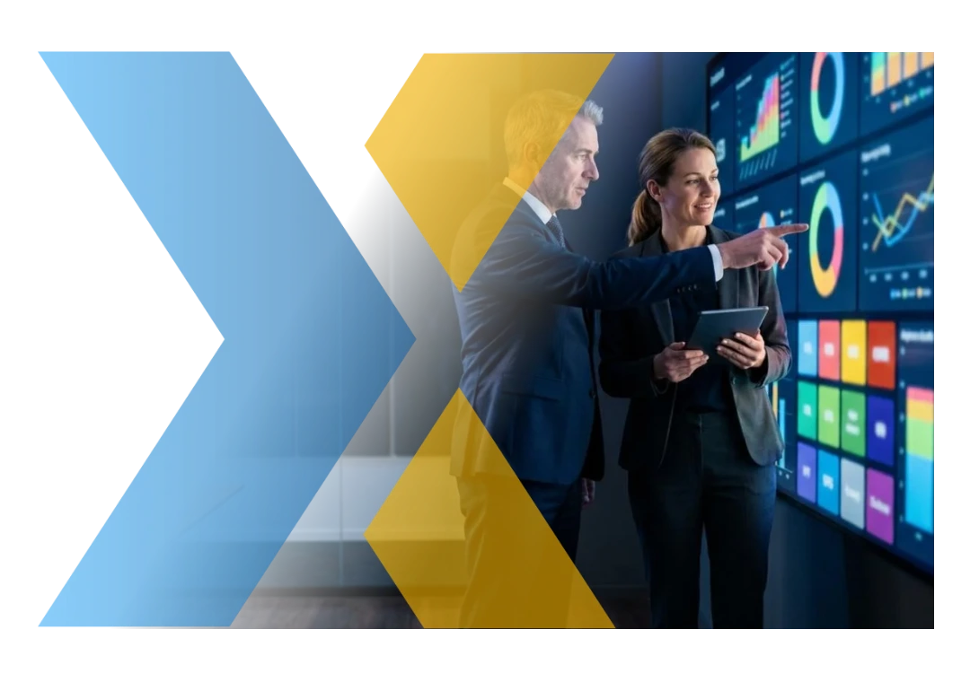 Business Intelligence sobre SAP Business One: ejecutivos analizando un tablero de indicadores